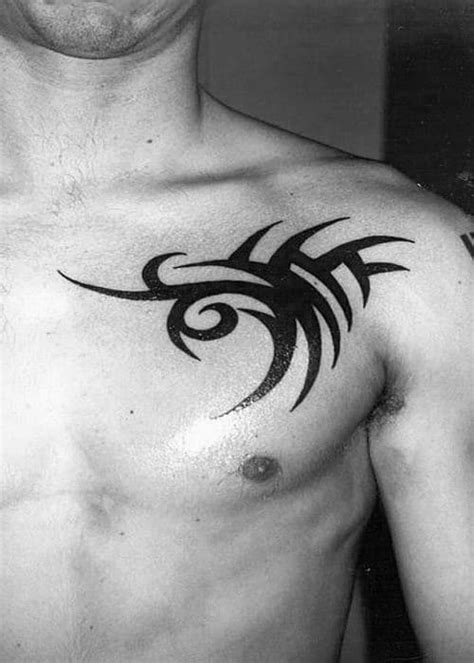 black mens chest tattoos|simple chest tattoo men.